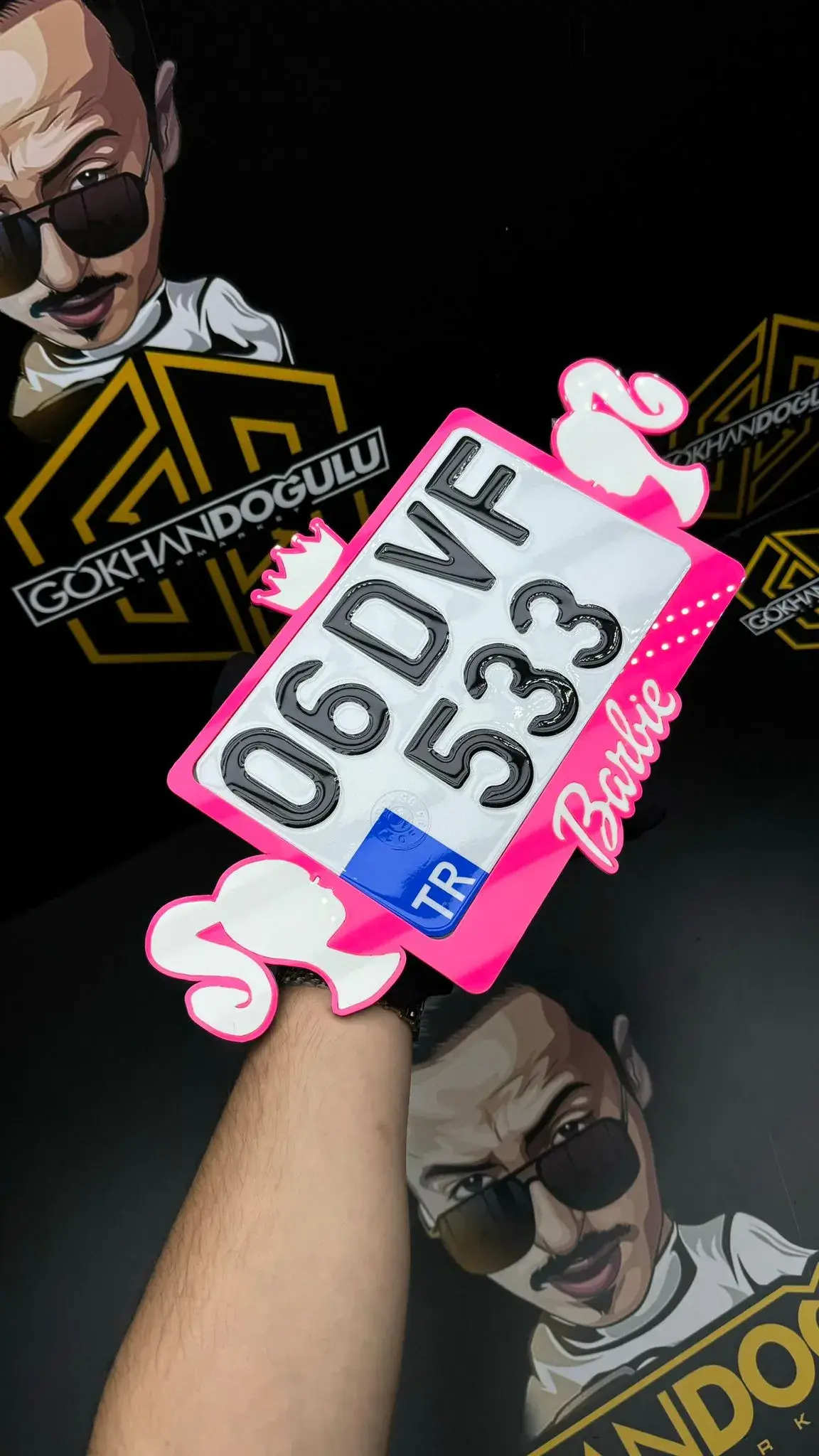 Barbie Motor Plakalık