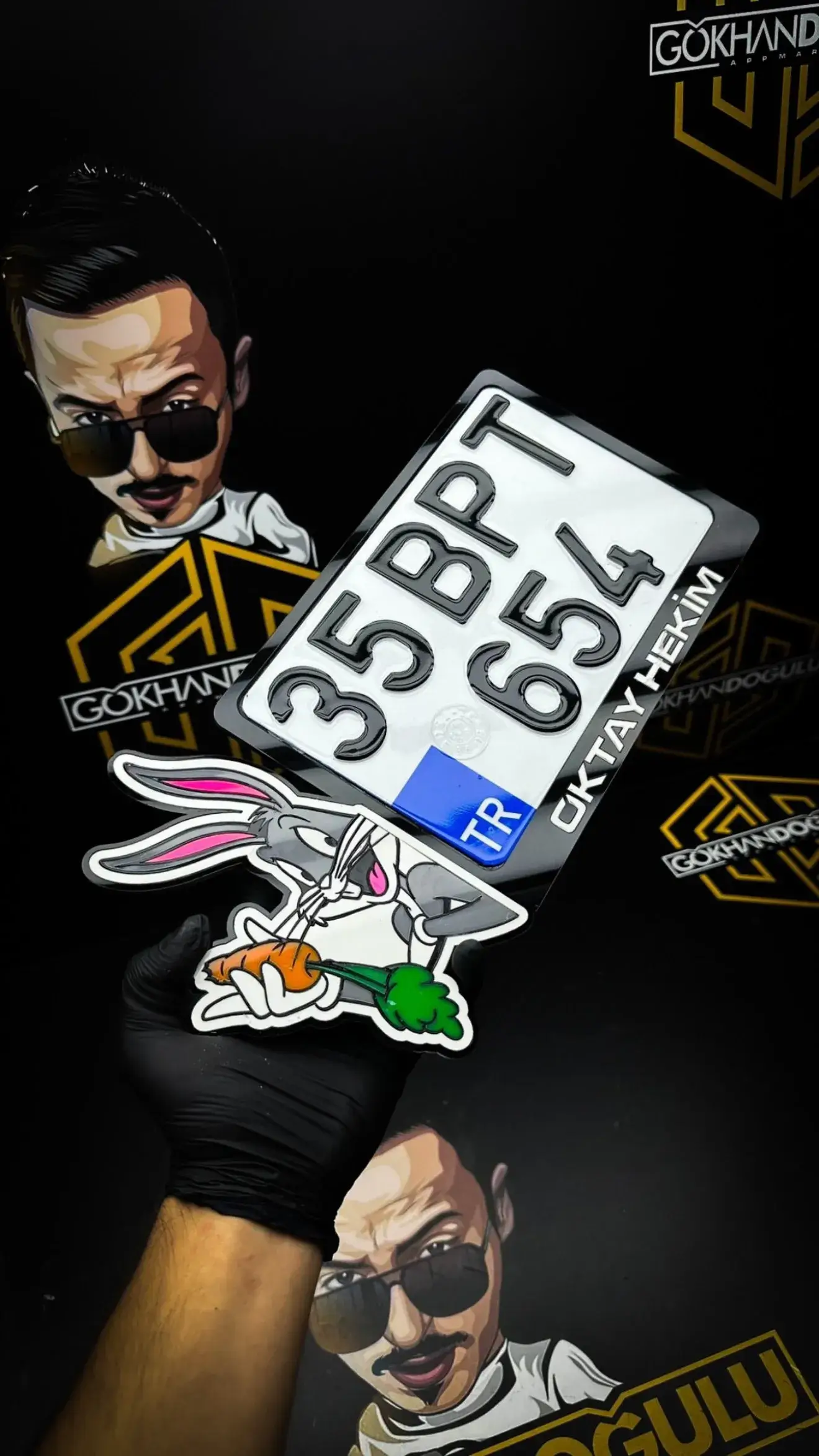 Buggs Bunny Motor Plakalık Özel Tasarım