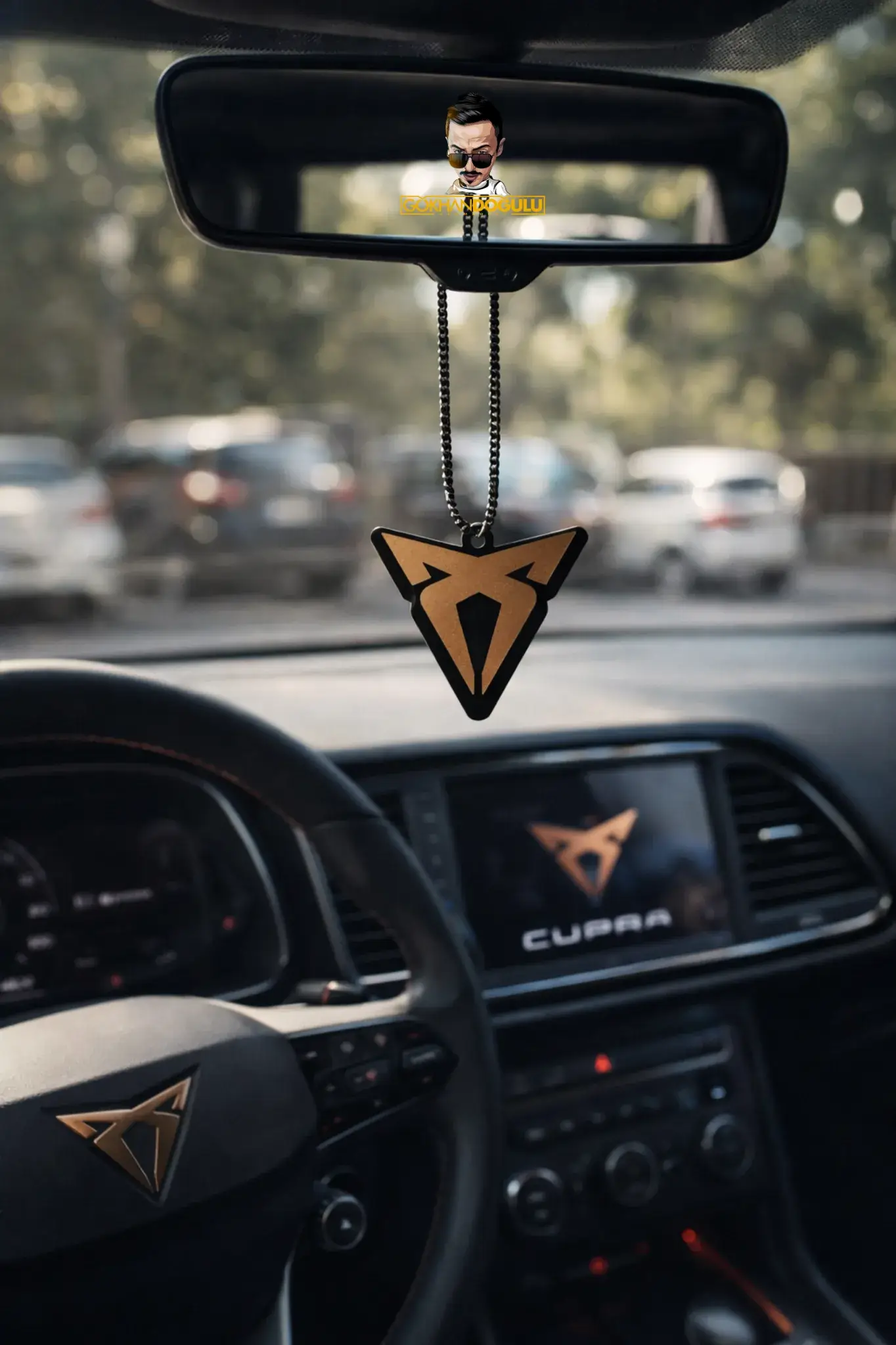 CUPRA Ayna Süsü ve Anahtarlık Seti