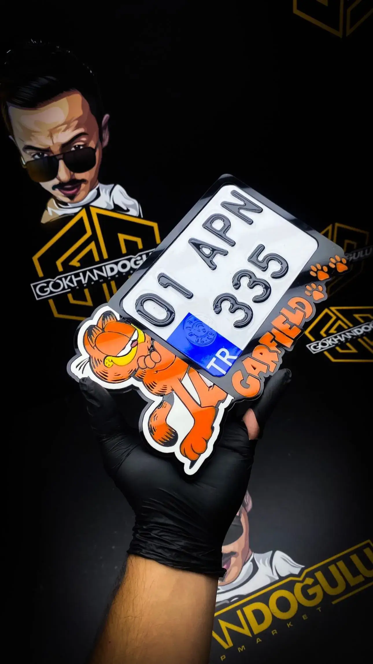 Garfield Motor Mini Plakalık