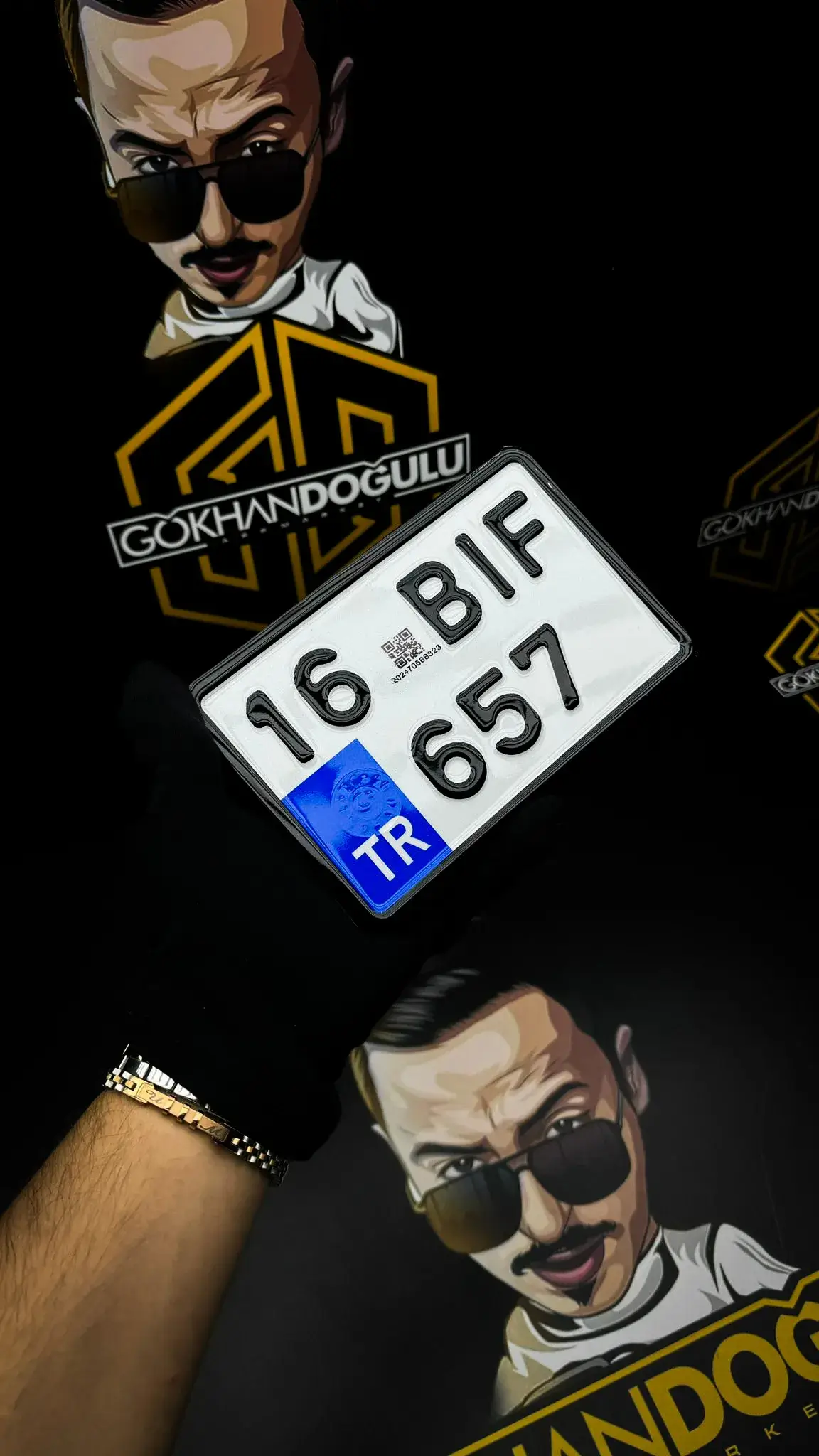 Mini Motor QR Plaka Vernikli