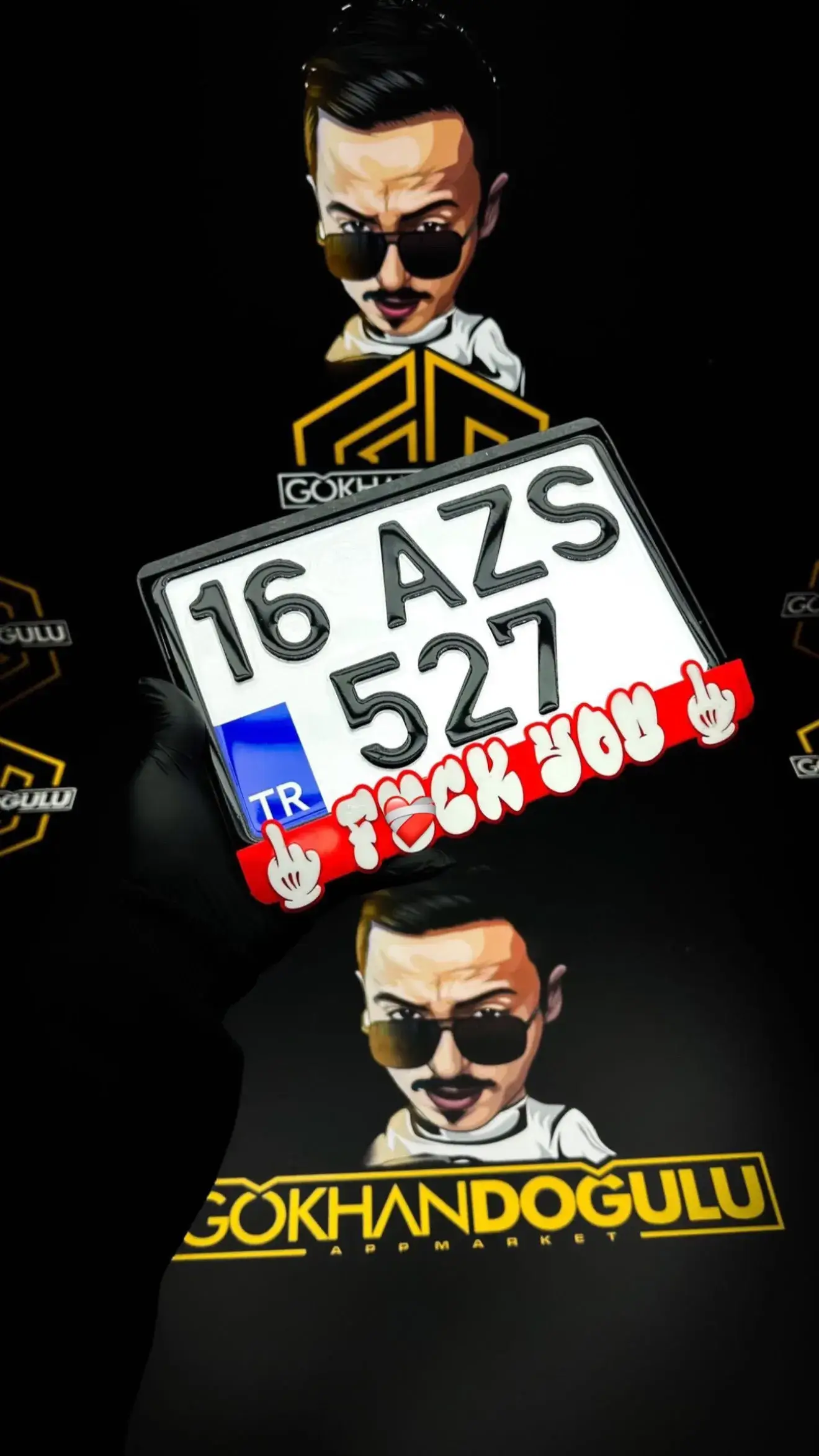 Motor FCK YOU Plakalık