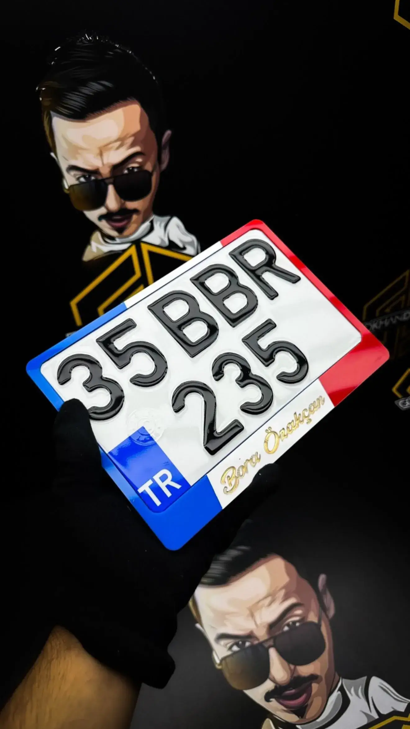 Motor Plakalık Fransa Renk Tasarım