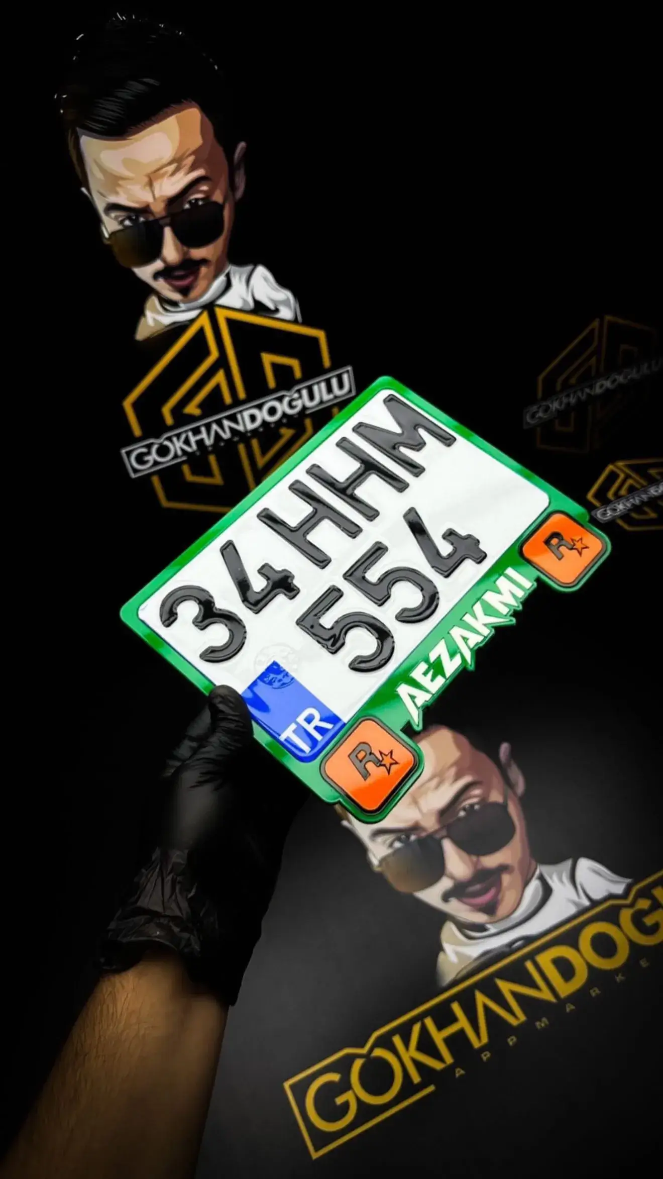 Motor Plakalık Özel Tasarım Rockstrar