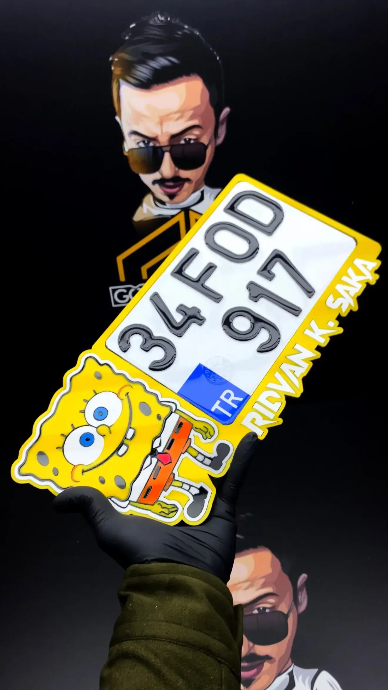 Motor Plakalık Sunger Bob