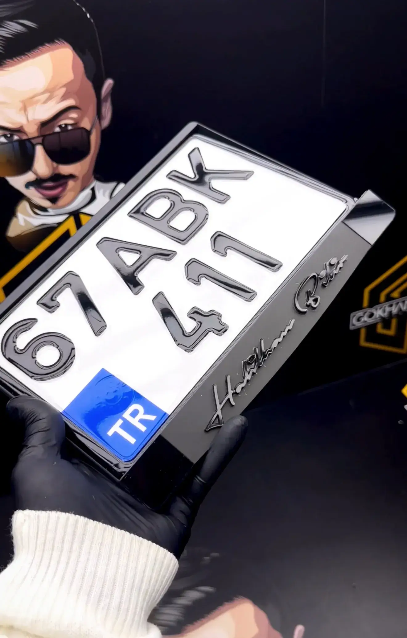 Özel Tasarım Mat Motosiklet Plakalık