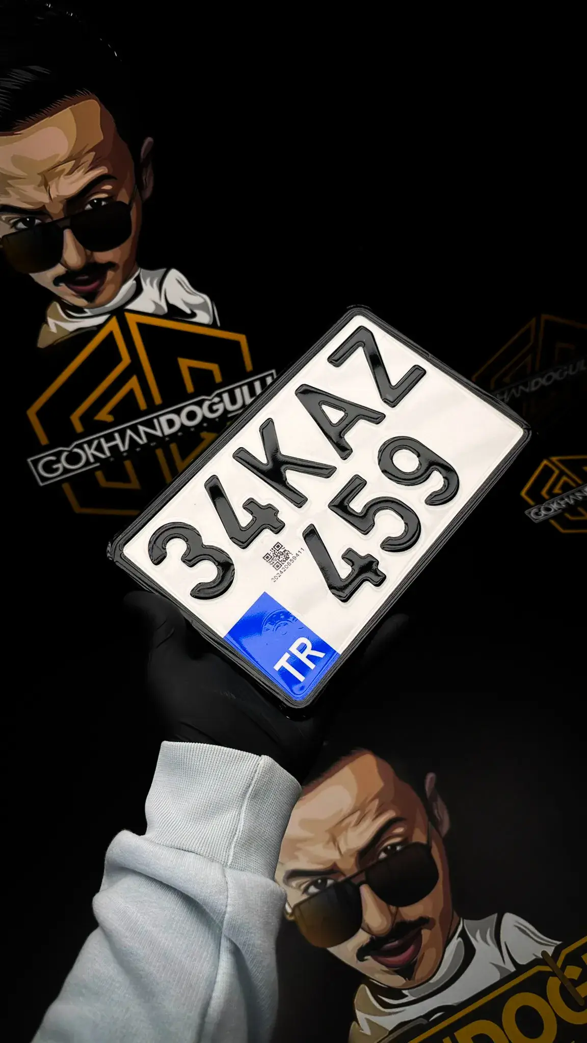 QR Motor Plaka Vernikli