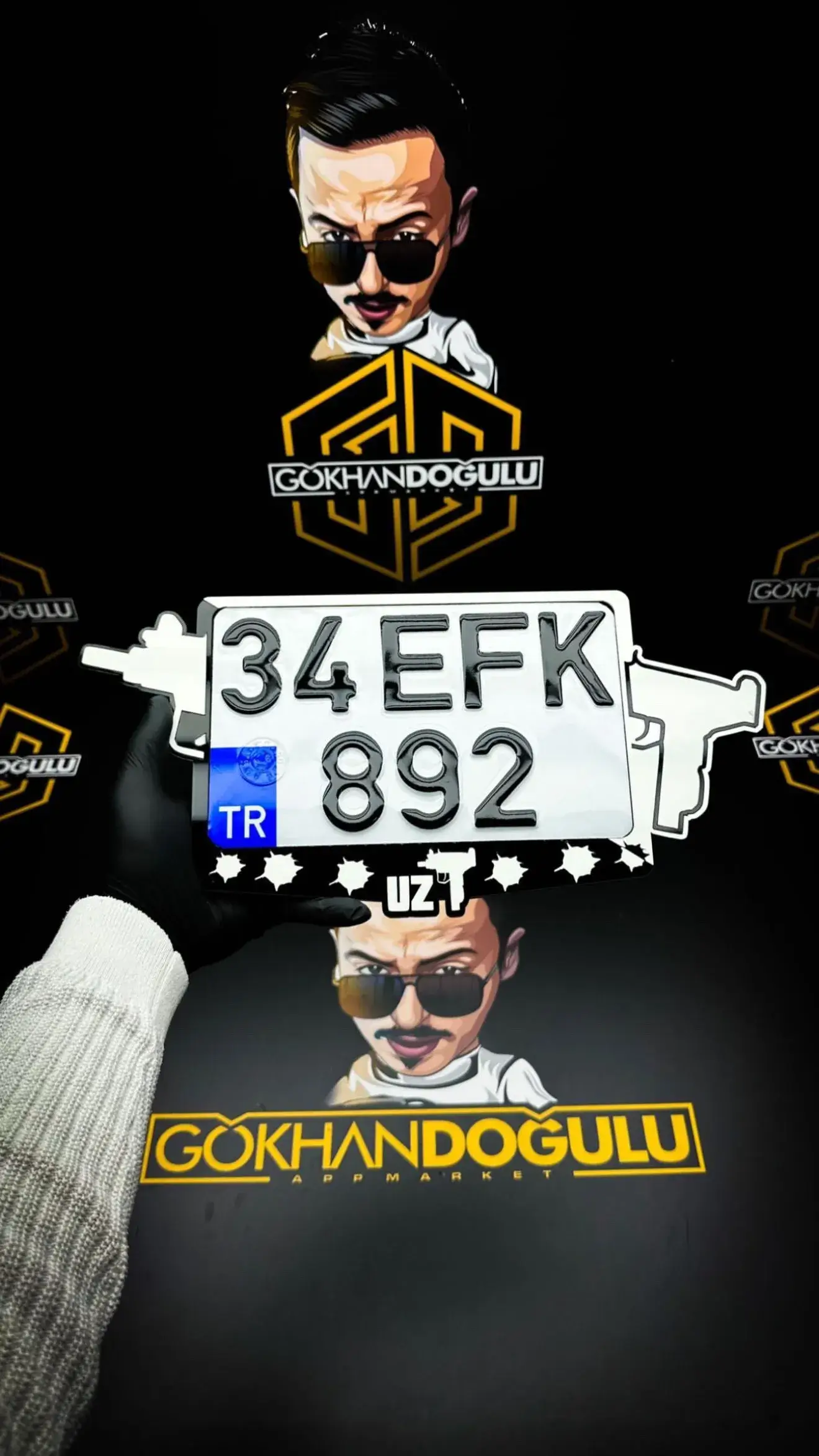 Uz1 Motor Plakalık Özel Tasarım