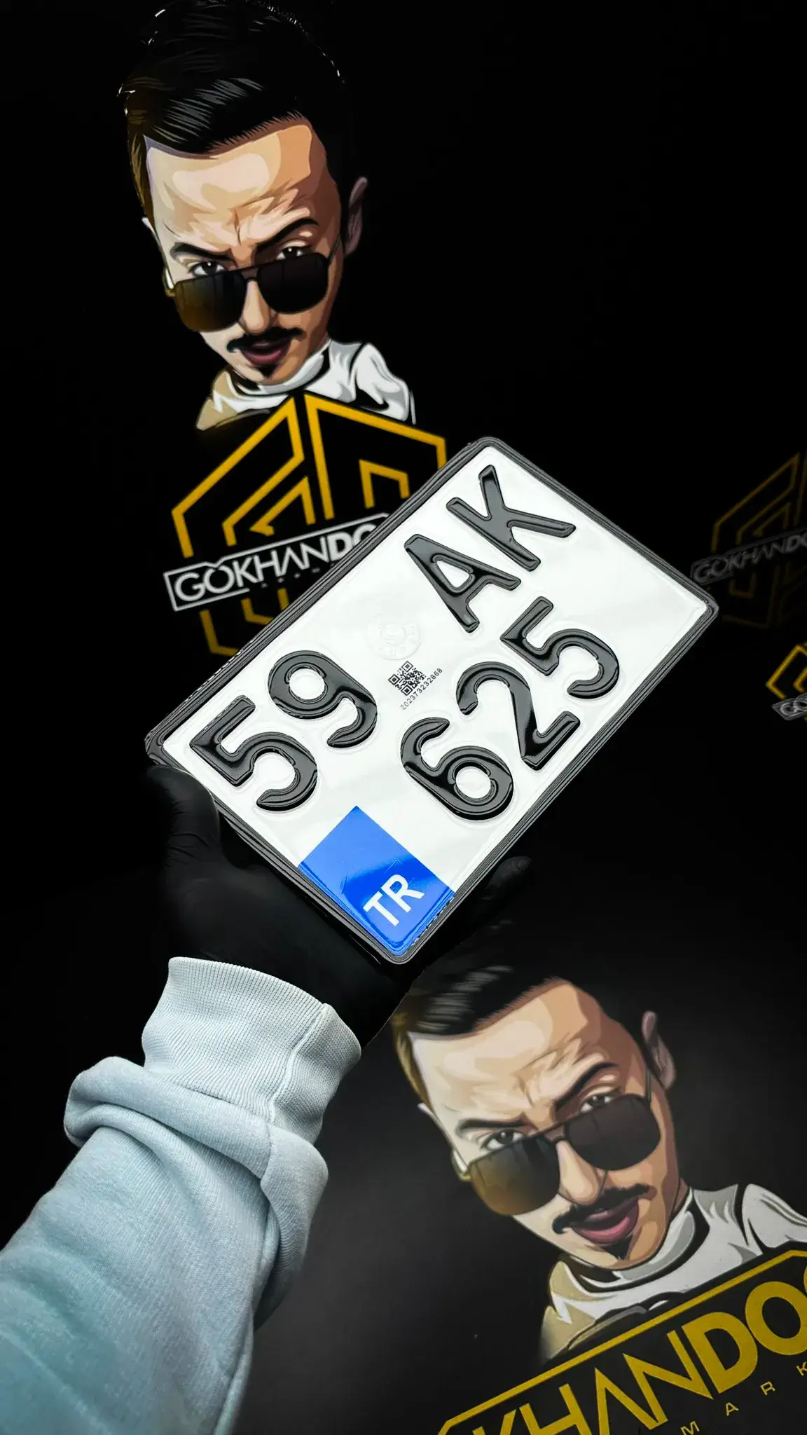 QR Motor Plaka Vernikli